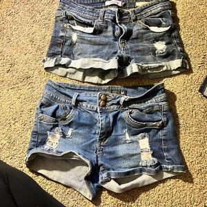 Girls jean shorts size M